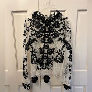 Oscar De La Renta Lace Top